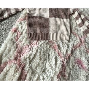 Brown and cream sweater